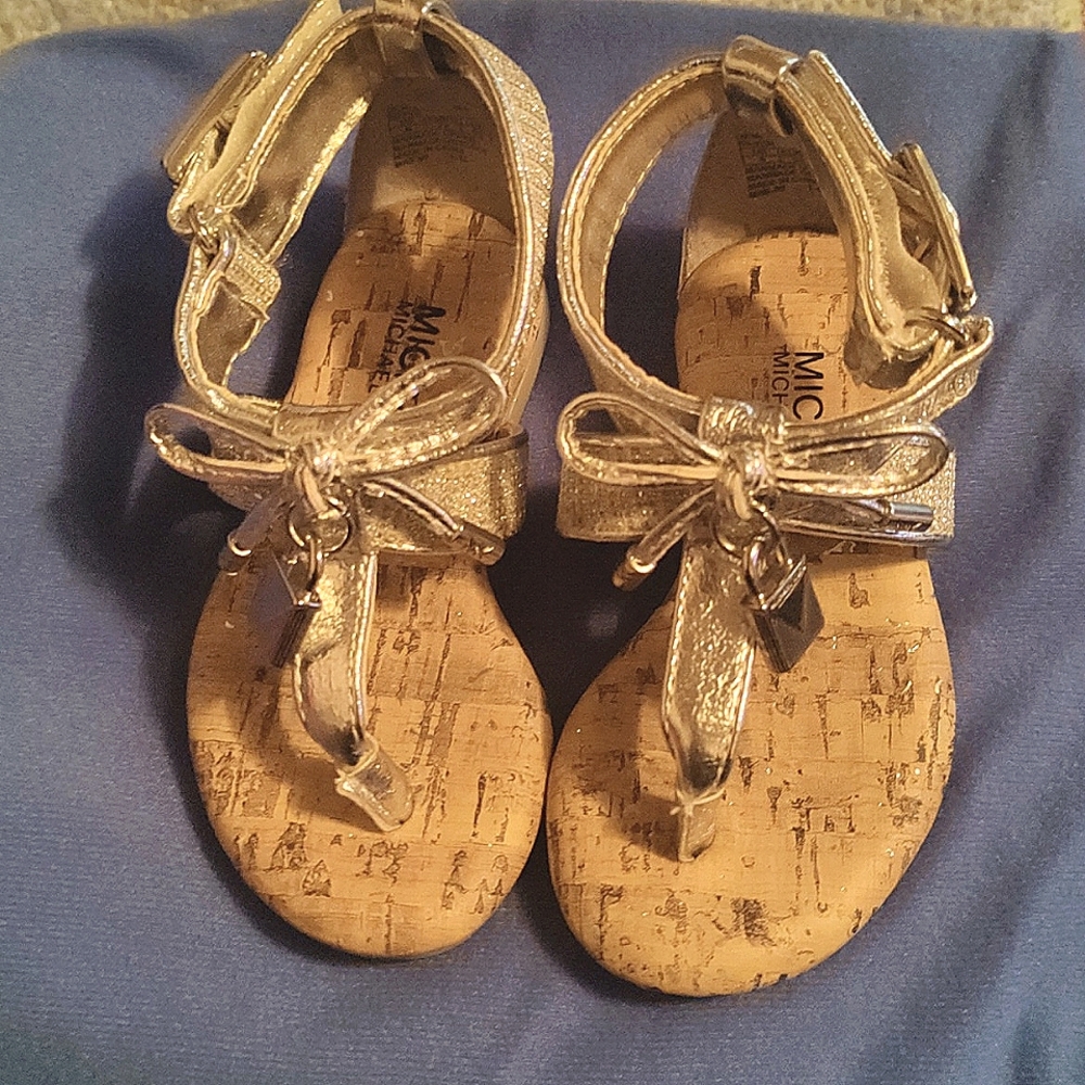 Toddler size 6 Micheal Kors sandals